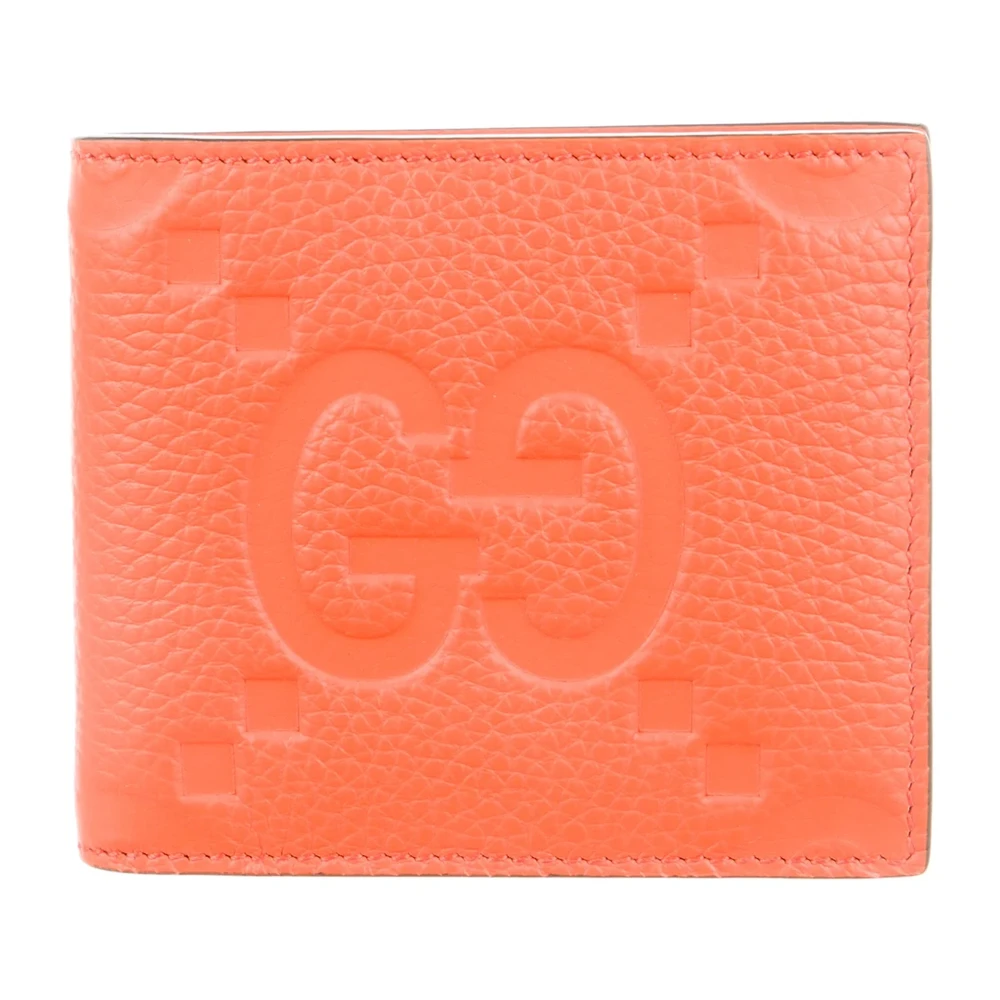Lushentic Grade Replica Medium Bifold Wallet in Orange Jumbo GG Leather - Premium Alternative