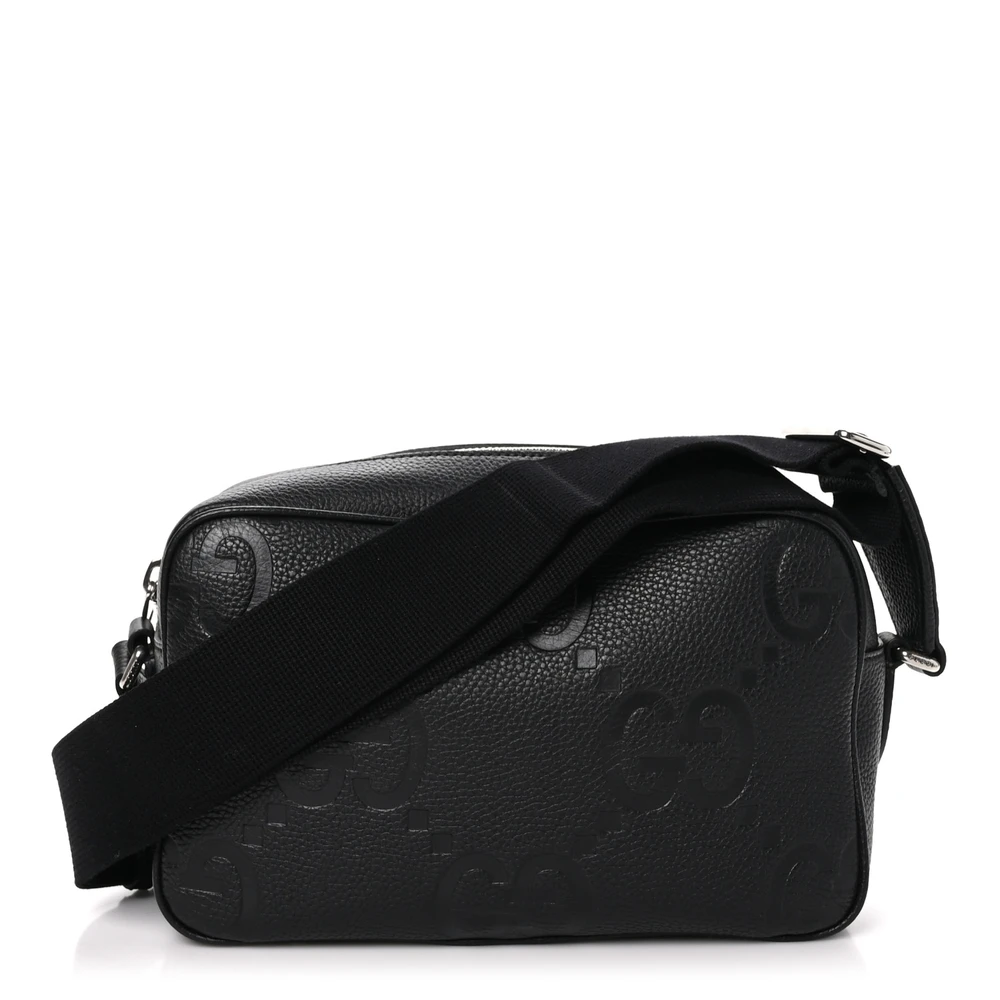 Lushentic Grade Replica Bags Medium Jumbo GG Messenger Bag Black - Designer Inspired Luxury Bag