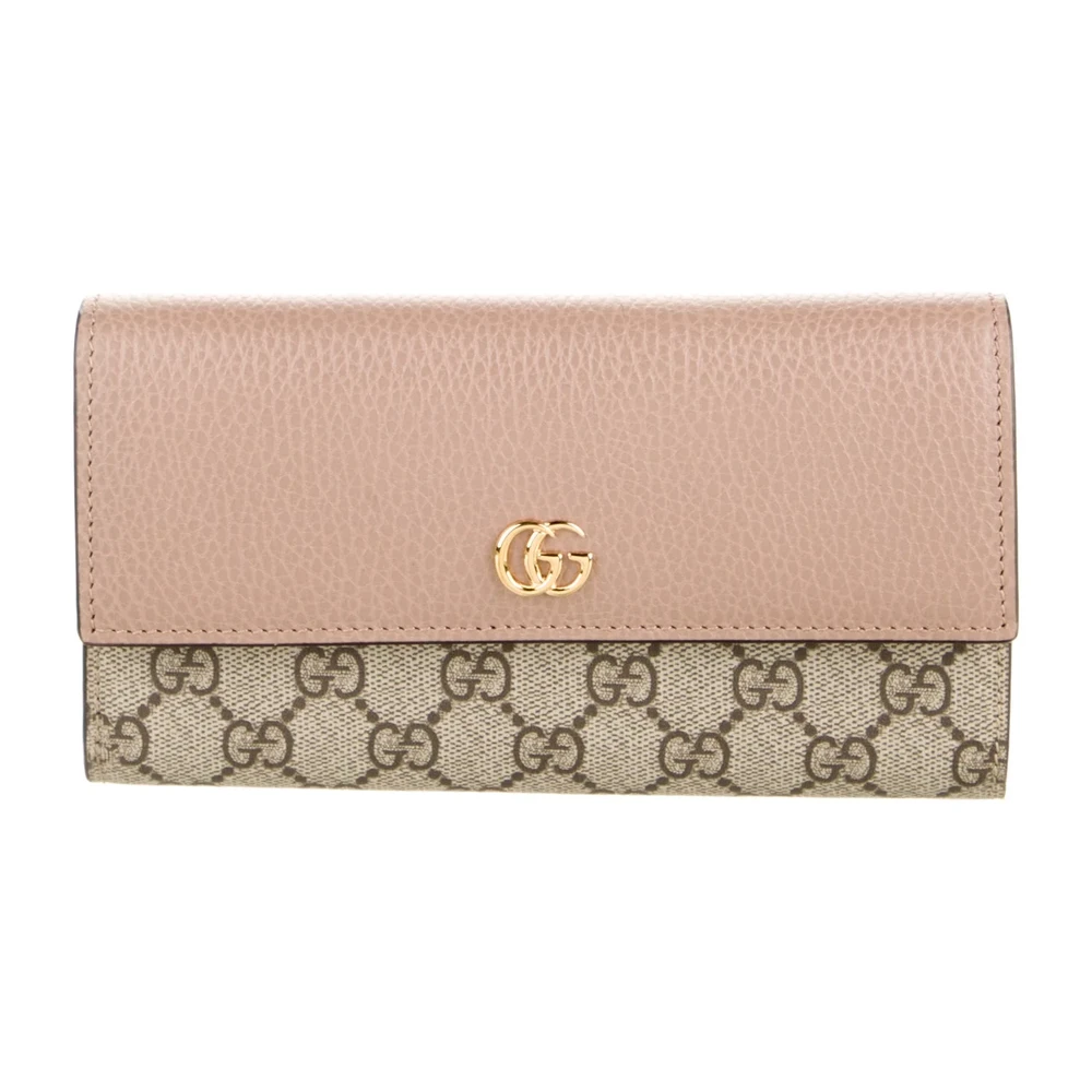 Lushentic Gucci Medium Printed Continental Wallet Brown Matelassé Chevron - Premium Alternative