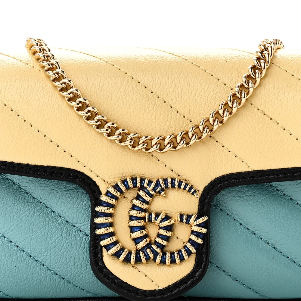 Lushentic GG Marmont Mini Handbag in Azalea Multicolor Leather - Image 8