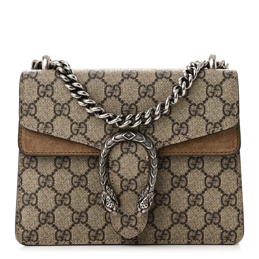 Lushentic Grade Bags – Mini Dionysus Shoulder Bag in Taupe - Designer Inspired Luxury Bag