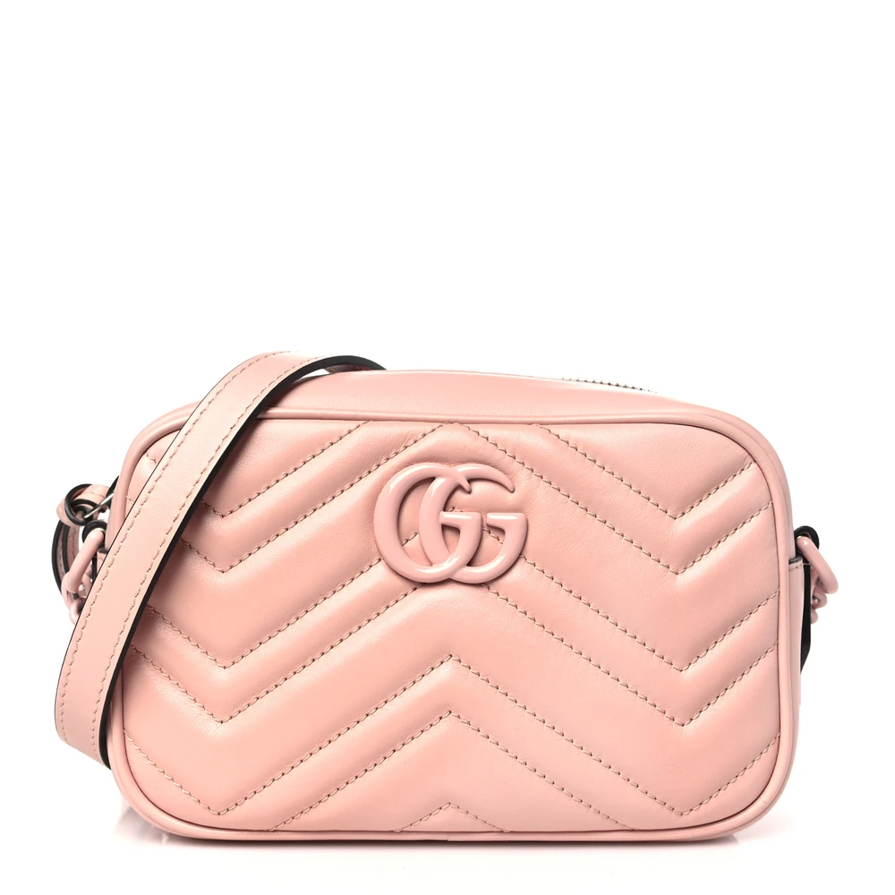 Lushentic Grade Replica Monochrome Mini GG Marmont Bag in Perfect Pink - Premium Alternative