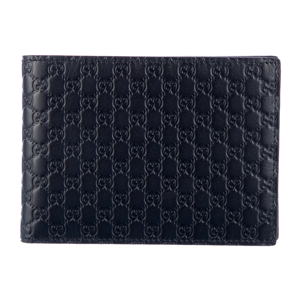 Lushentic Designer Small Bifold Wallet – Blue Microguccissima Leather - Premium Alternative Bag