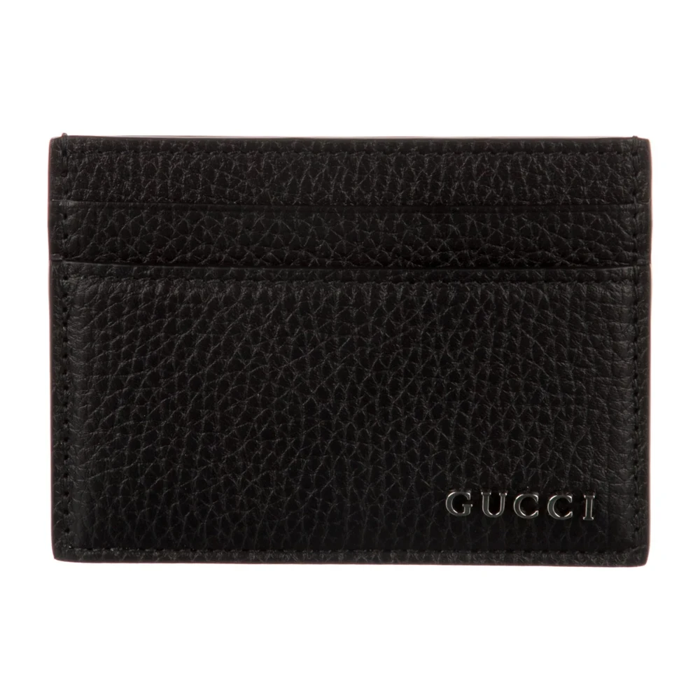 Lushentic Quality Bags – Small Card Holder in Black Vitello Daino Leather - Premium Alternative