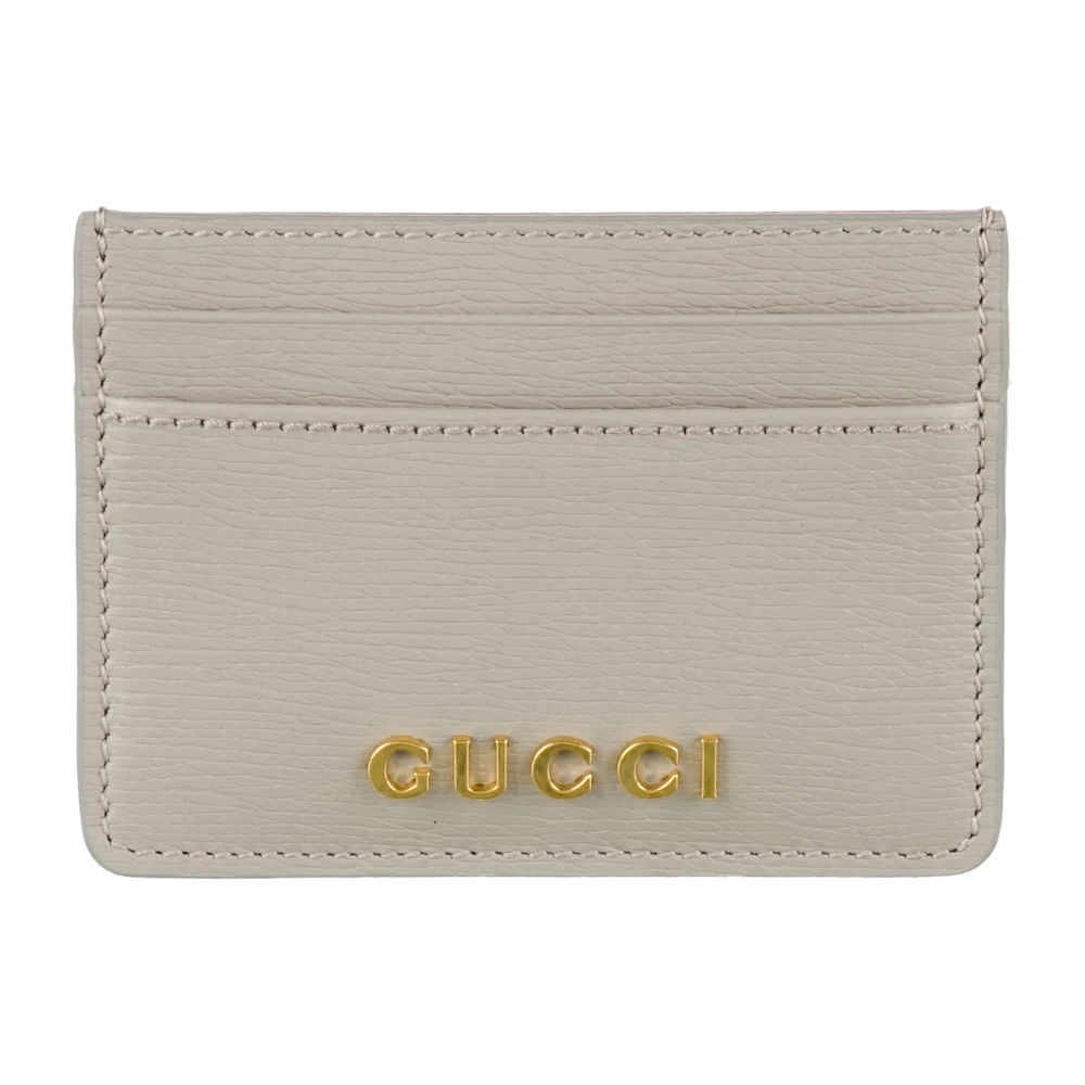 Lushentic Replicas Small Card Holder – Grey Calfskin & Gold Hardware - Premium Alternative