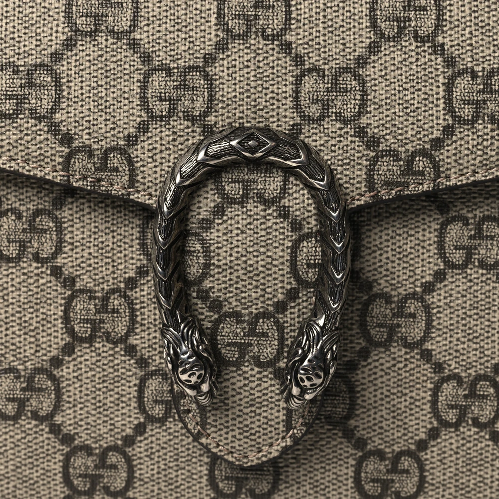 Lushentic Reviews Small Dionysus Clutch Taupe GG Supreme Monogram - Image 8