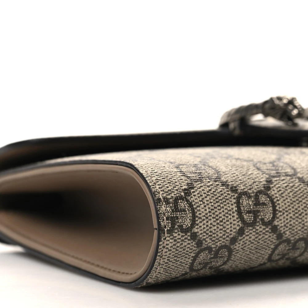 Lushentic Reviews Small Dionysus Clutch Taupe GG Supreme Monogram - Image 5