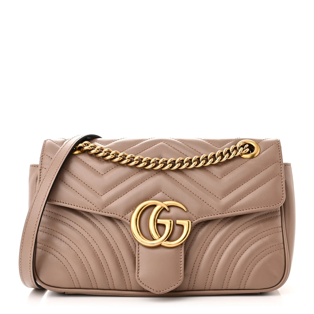 Lushentic Replicas Small GG Marmont Shoulder Bag in Porcelain Rose - Premium Alternative Bag