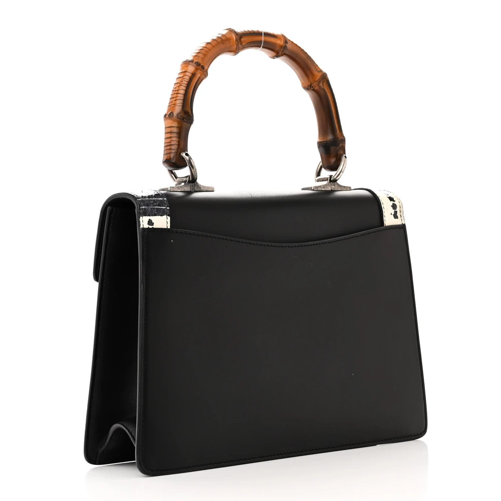 Lushentic Handbag - Small Lilith Top Handle Bag in Black Leather - Image 3
