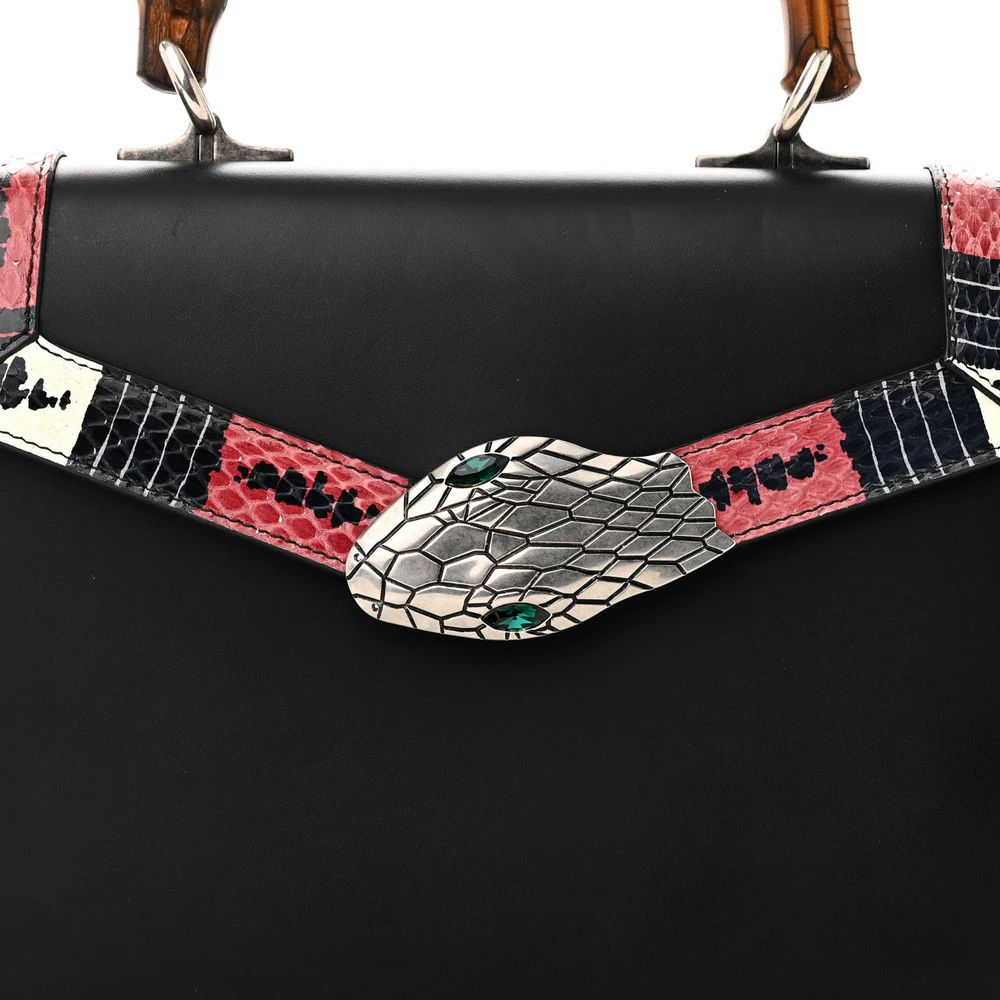 Lushentic Handbag - Small Lilith Top Handle Bag in Black Leather - Image 9