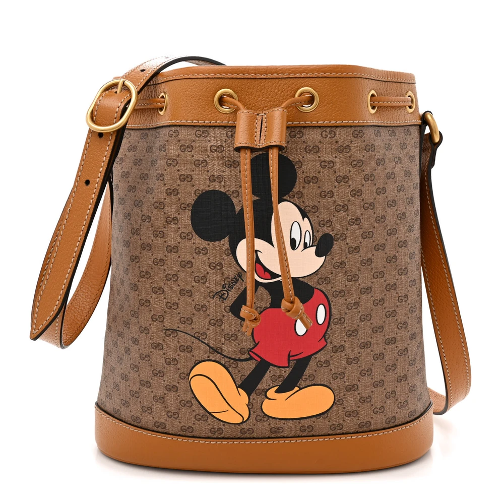 Lushentic Grade X Disney Mini Bucket Bag in Beige with Vintage Flair - Premium Alternative