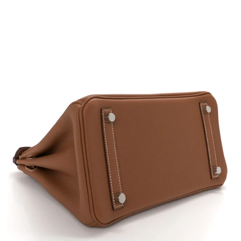 Lushentic Quality Birkin 25 Brown Togo Leather Palladium Hardware - Image 6