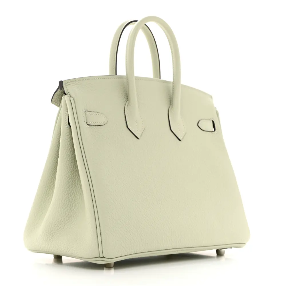 Lushentic Replica Handbags: Birkin 25 Gris Neve Togo Leather Palladium HW - Image 3