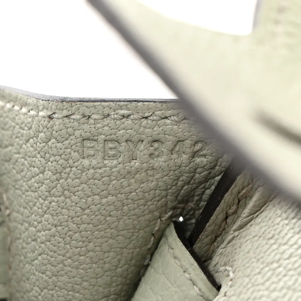 Lushentic Replica Handbags: Birkin 25 Gris Neve Togo Leather Palladium HW - Image 10