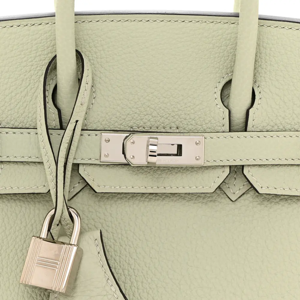 Lushentic Replica Handbags: Birkin 25 Gris Neve Togo Leather Palladium HW - Image 8