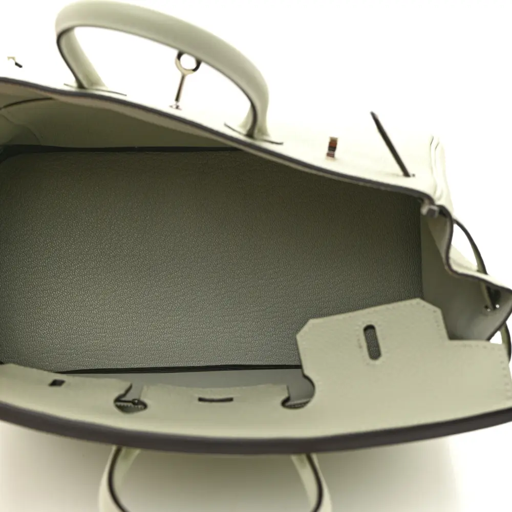 Lushentic Replica Handbags: Birkin 25 Gris Neve Togo Leather Palladium HW - Image 7