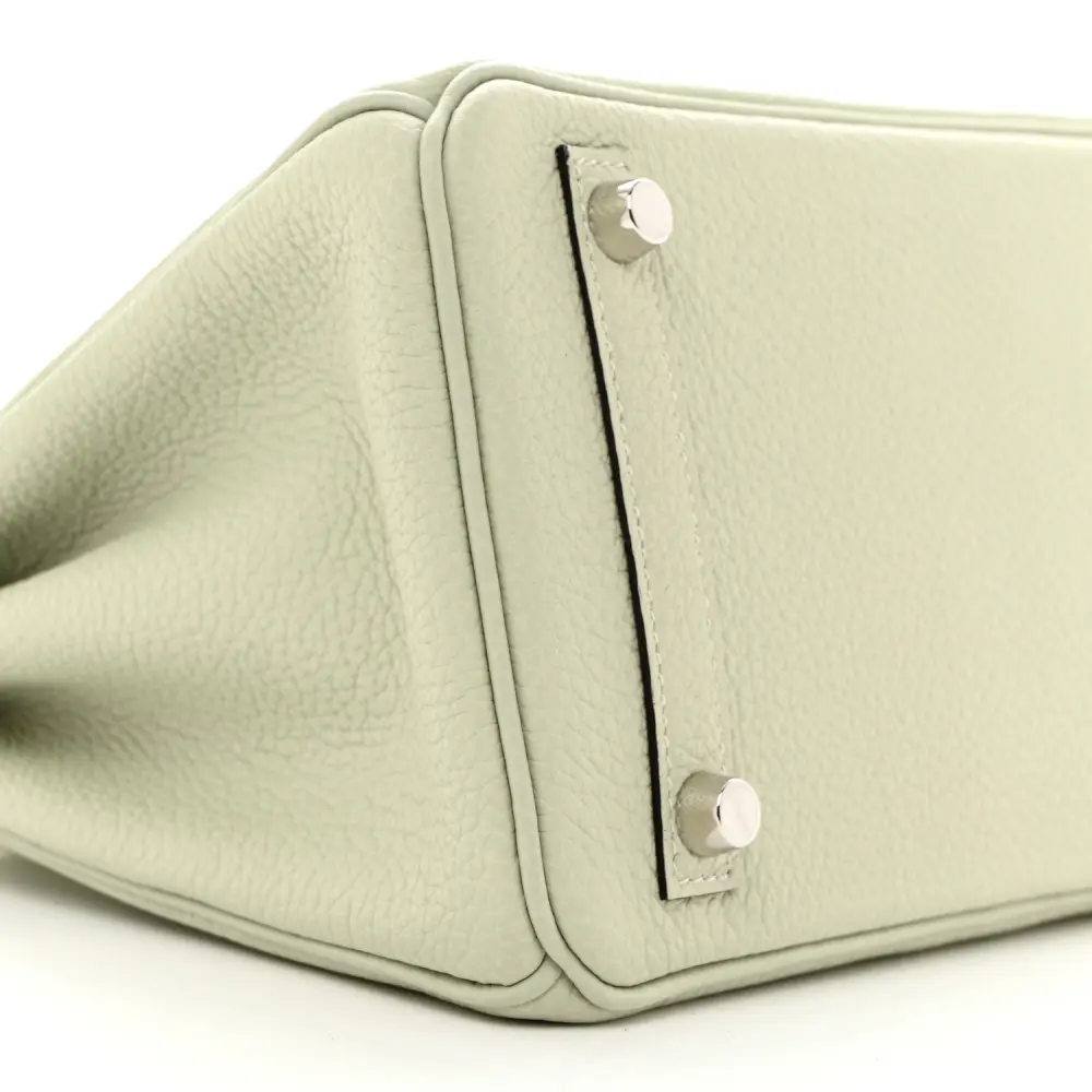 Lushentic Replica Handbags: Birkin 25 Gris Neve Togo Leather Palladium HW - Image 4