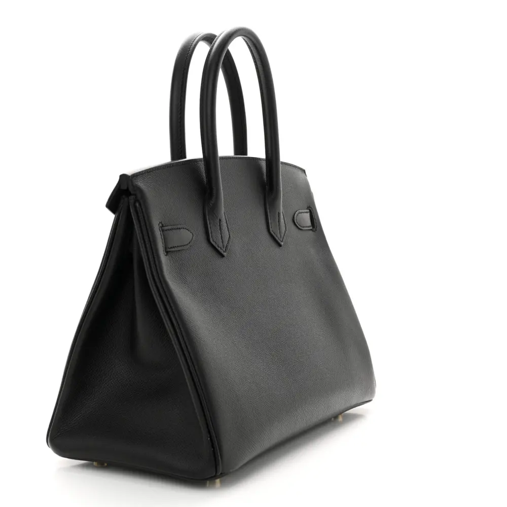 Lushentic Quality Bags Birkin 30 Black Epsom Leather Gold Hardware - Image 3