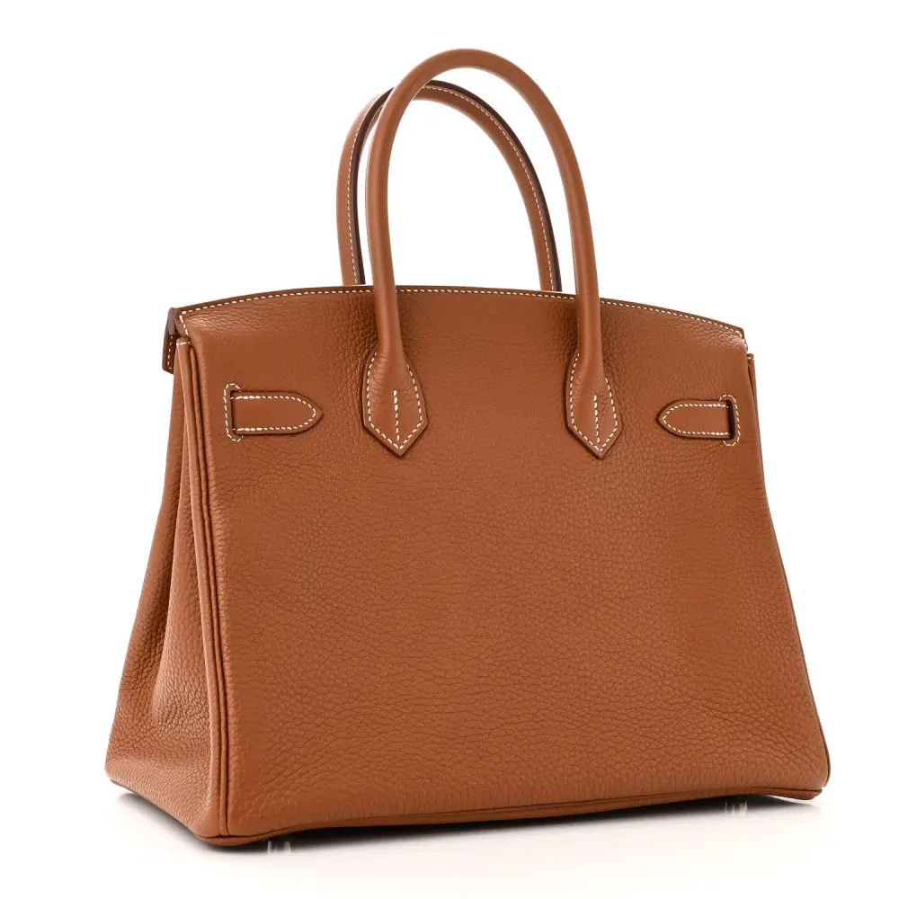 Lushentic Hermès Birkin 30 Gold Togo Leather Palladium Silver Hardware - Image 3