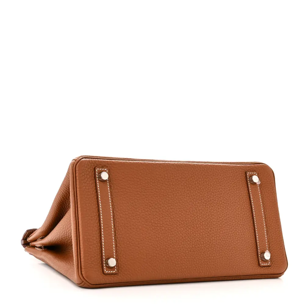 Lushentic Hermès Birkin 30 Gold Togo Leather Palladium Silver Hardware - Image 6