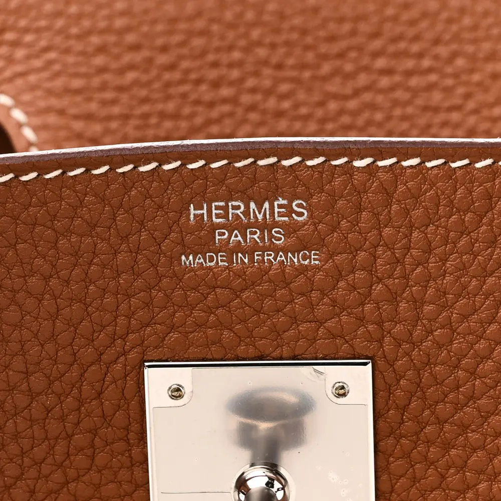 Lushentic Hermès Birkin 30 Gold Togo Leather Palladium Silver Hardware - Image 2