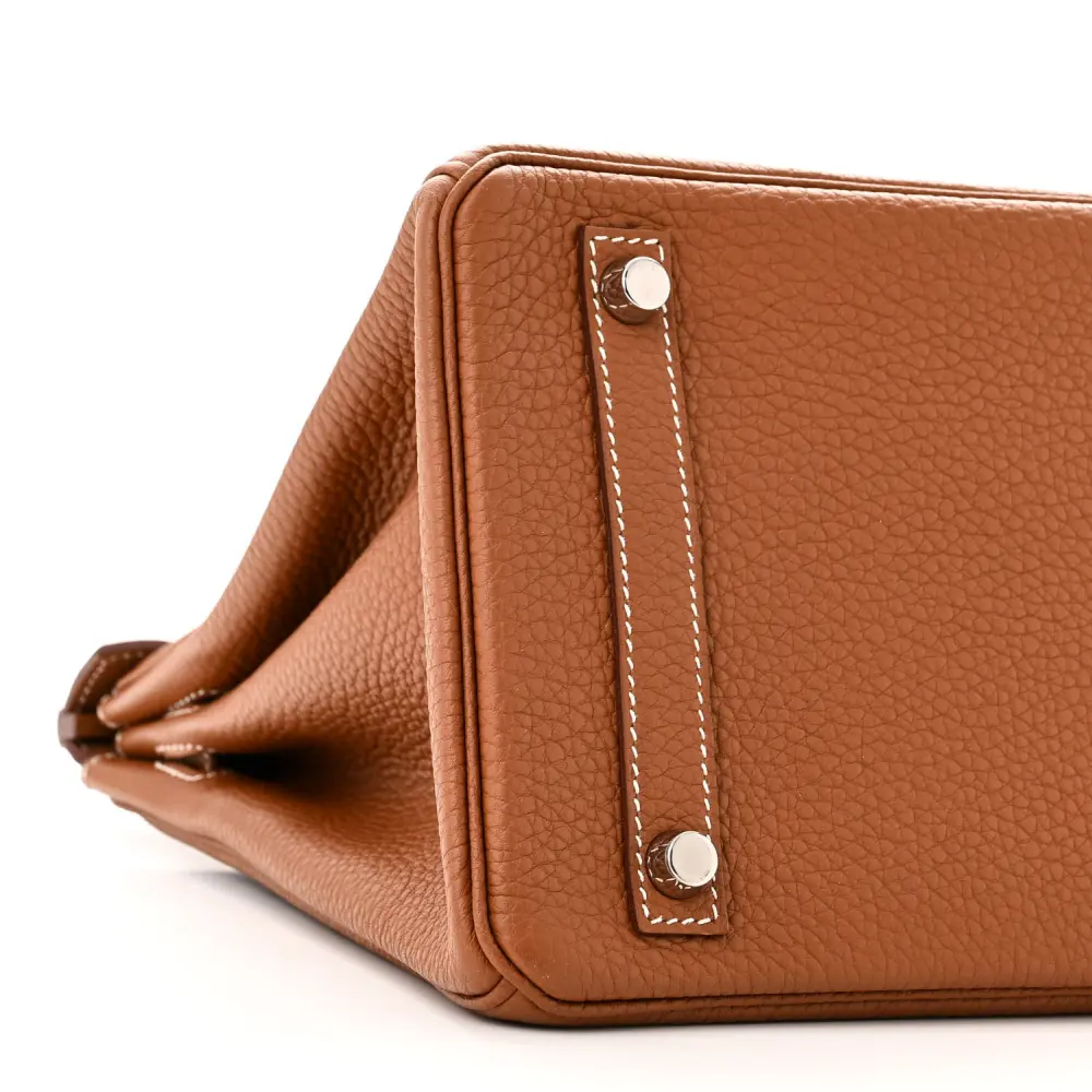 Lushentic Hermès Birkin 30 Gold Togo Leather Palladium Silver Hardware - Image 4