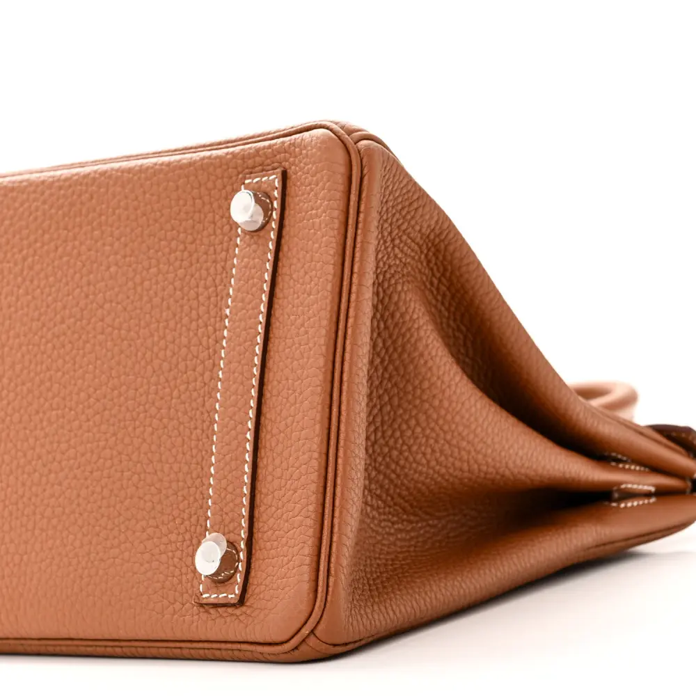 Lushentic Hermès Birkin 30 Gold Togo Leather Palladium Silver Hardware - Image 5