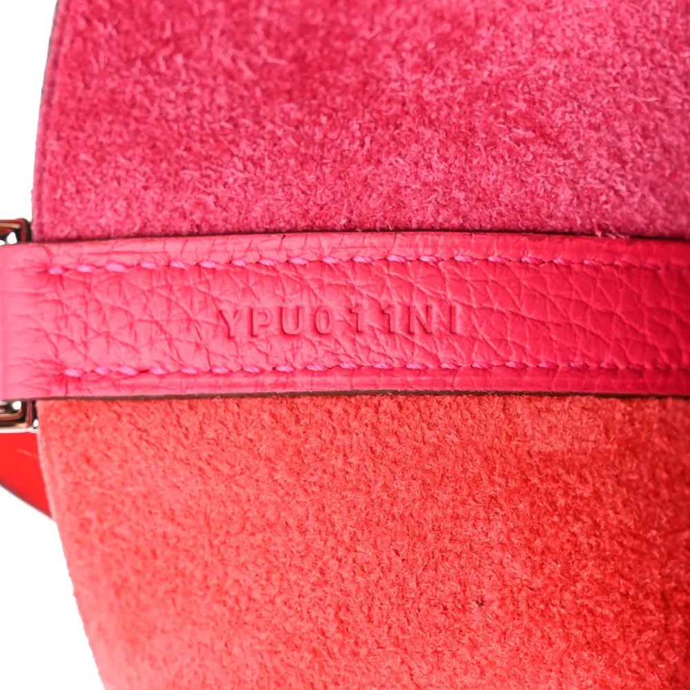 Lushentic Hermès Casaque Picotin Lock 22 MM Rose Extrême / Rose Mexico / Rouge de Coeur Taurillon Clemence Leather Palladium Silver Hardware - Image 8