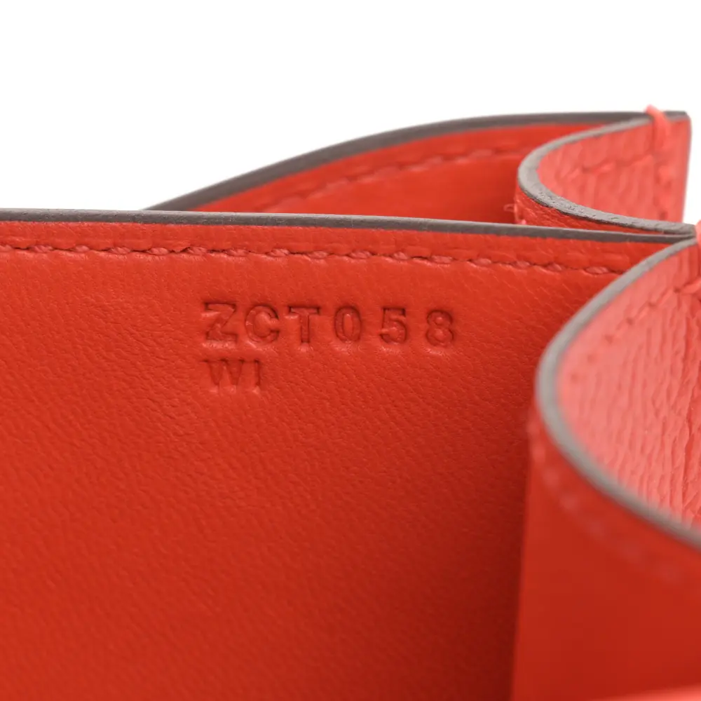 Lushentic Replica Handbags: Enamel Constance 18 Capucine Epsom Palladium HW - Image 8