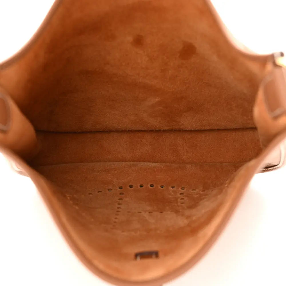 Lushentic Grade Evelyne III PM Brown Taurillon Clemence Leather Bag - Image 7