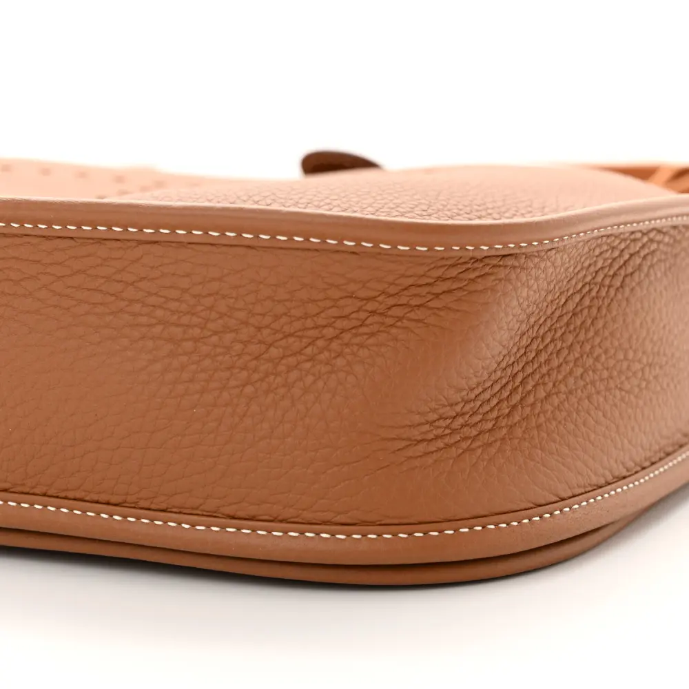 Lushentic Grade Evelyne III PM Brown Taurillon Clemence Leather Bag - Image 5