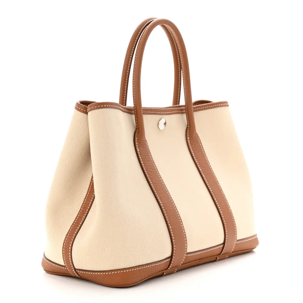 Lushentic Quality Bags for Garden Party - 30 TPM Tote in Brown Toile - Image 3