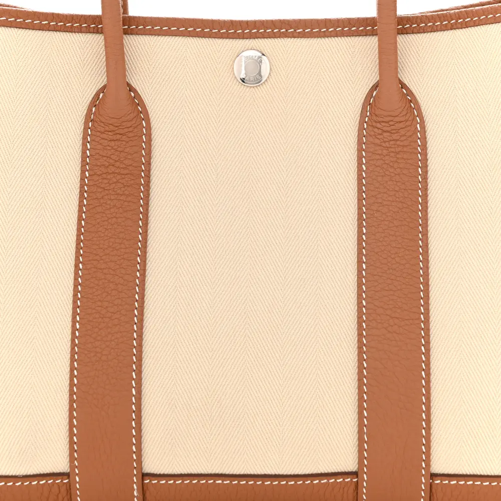 Lushentic Quality Bags for Garden Party - 30 TPM Tote in Brown Toile - Image 9