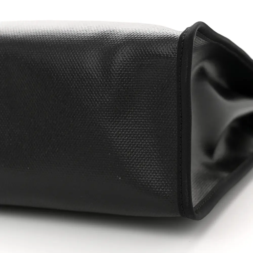 Lushentic Class Herbag Zip PM 31 Black Ecru Toile H Vache Hunter Leather Palladium Hardware - Image 6