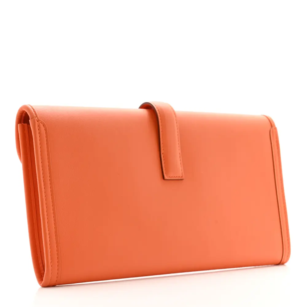 Buy Lushentic Grade Bags - Jige Elan 29 Clutch Orange Swift Leather - Image 3