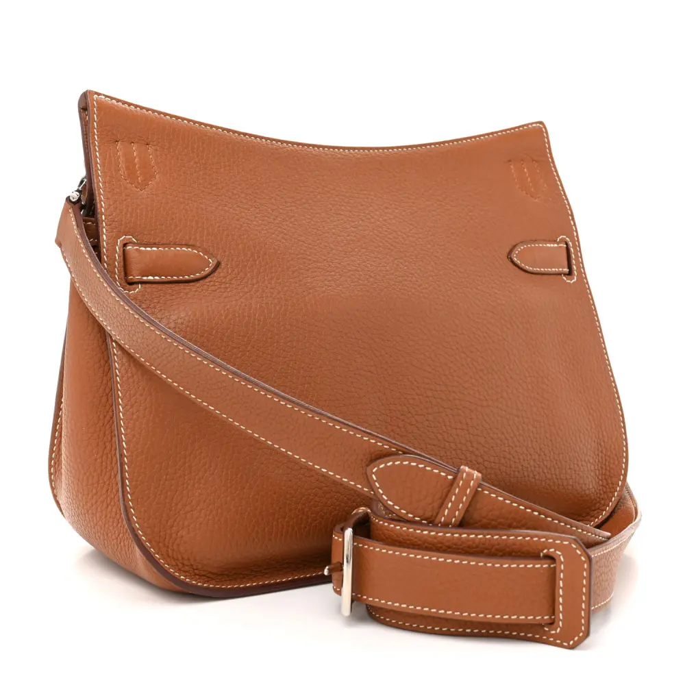 Lushentic Replica Handbags: Jypsiere 28 Brown Clemence Leather Palladium HW - Image 3