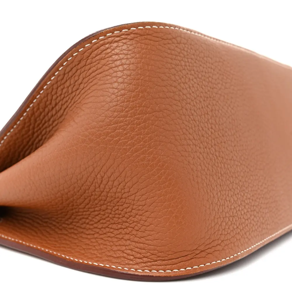 Lushentic Replica Handbags: Jypsiere 28 Brown Clemence Leather Palladium HW - Image 4