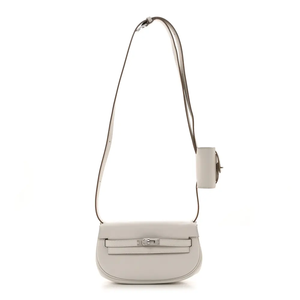Lushentic Hermès Kelly Bag Gris Pâle Swift Leather Palladium Hardware Front