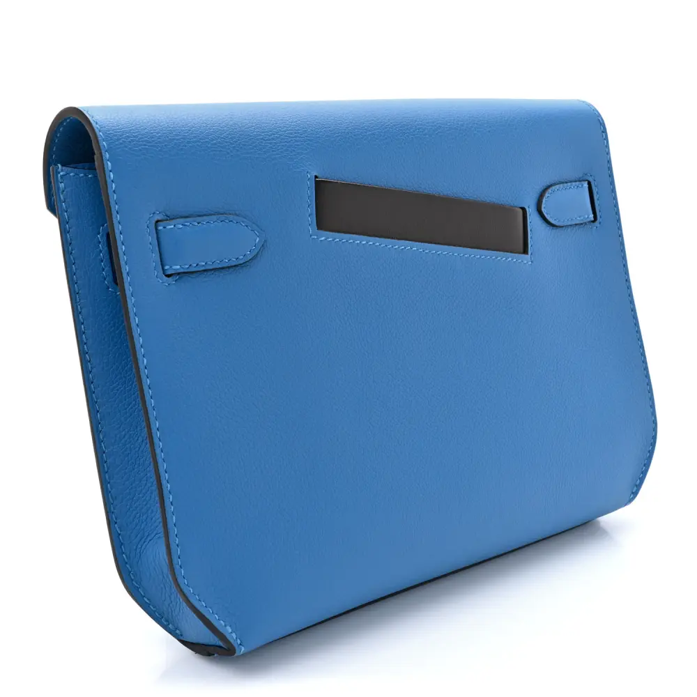 Lushentic Kelly 25 Pouch in Evergran Leather with Palladium Hardware - Image 3