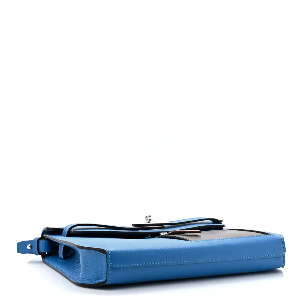 Lushentic Kelly 25 Pouch in Evergran Leather with Palladium Hardware - Image 4