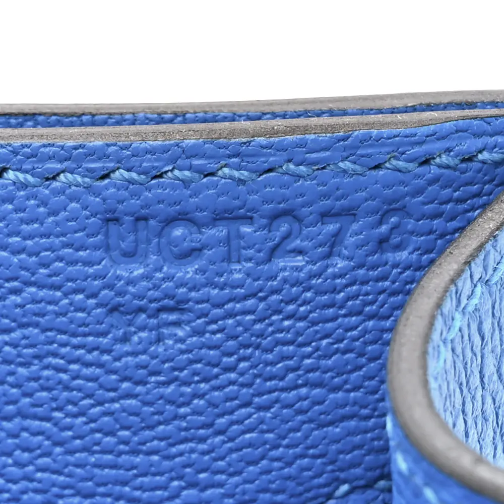 Lushentic Kelly 25 Pouch in Evergran Leather with Palladium Hardware - Image 6