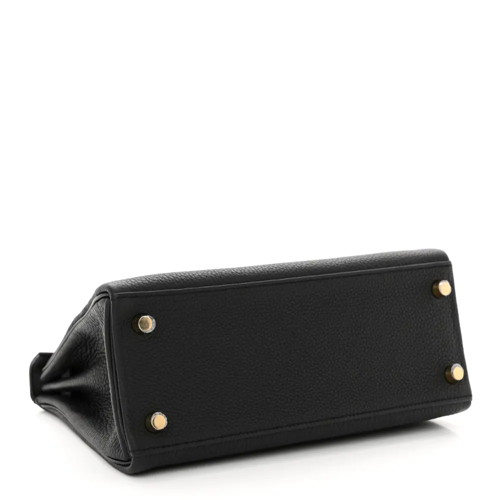 Buy Lushentic Grade Bags Kelly Retourne 25 Black Togo Leather Gold Hardware - Image 6