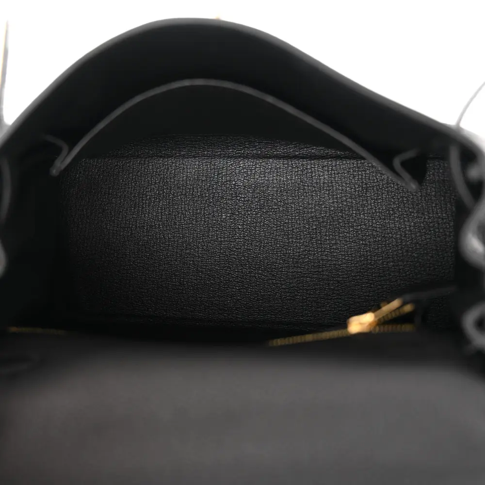 Buy Lushentic Grade Bags Kelly Retourne 25 Black Togo Leather Gold Hardware - Image 7