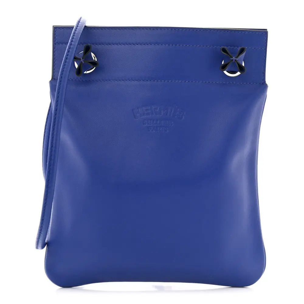 Lushentic Hermès Mini Aline Bleu Électrique Milo Lambskin & Swift Leather Front