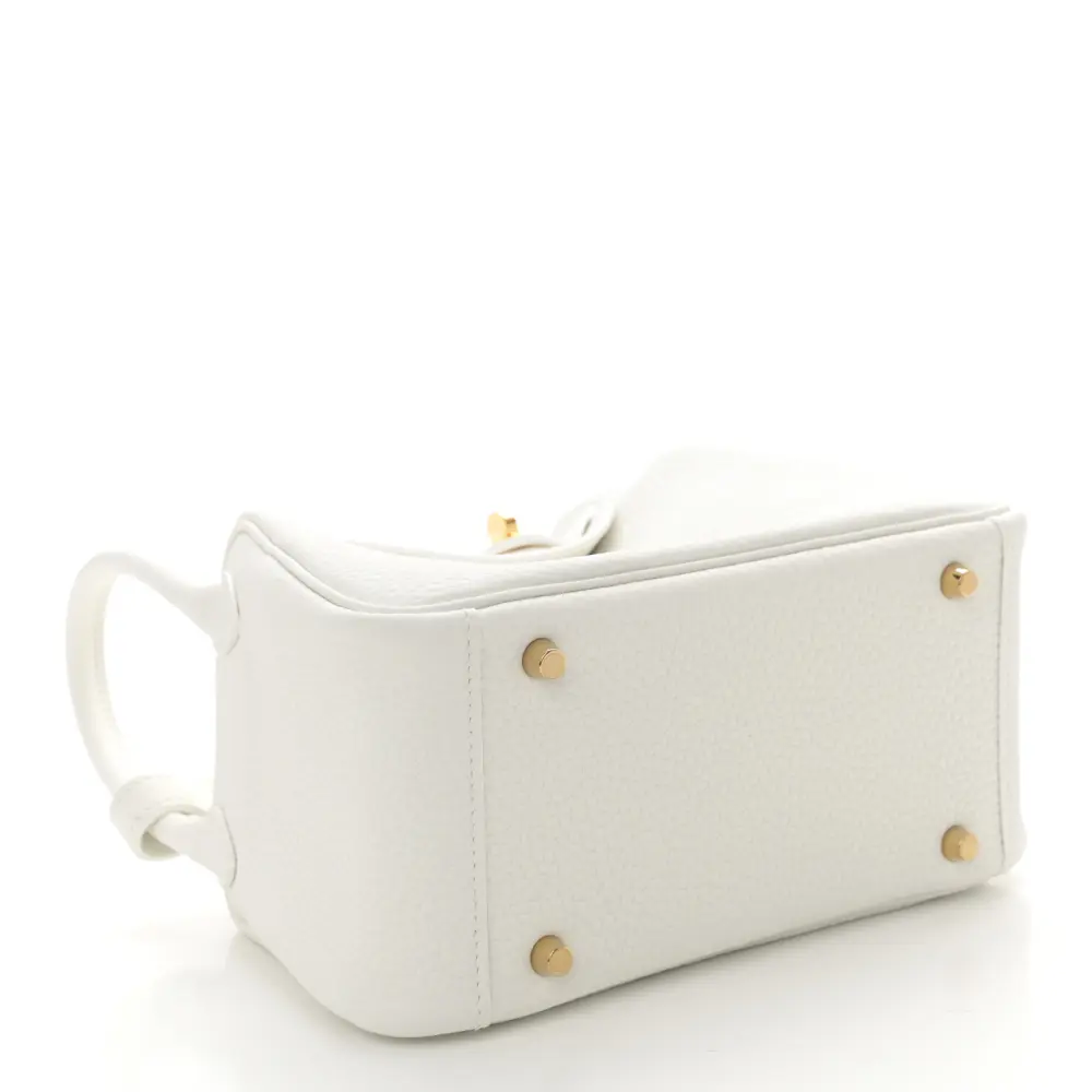 Lushentic Replicas Mini Lindy 20 – White Taurillon Clemence Leather - Image 6