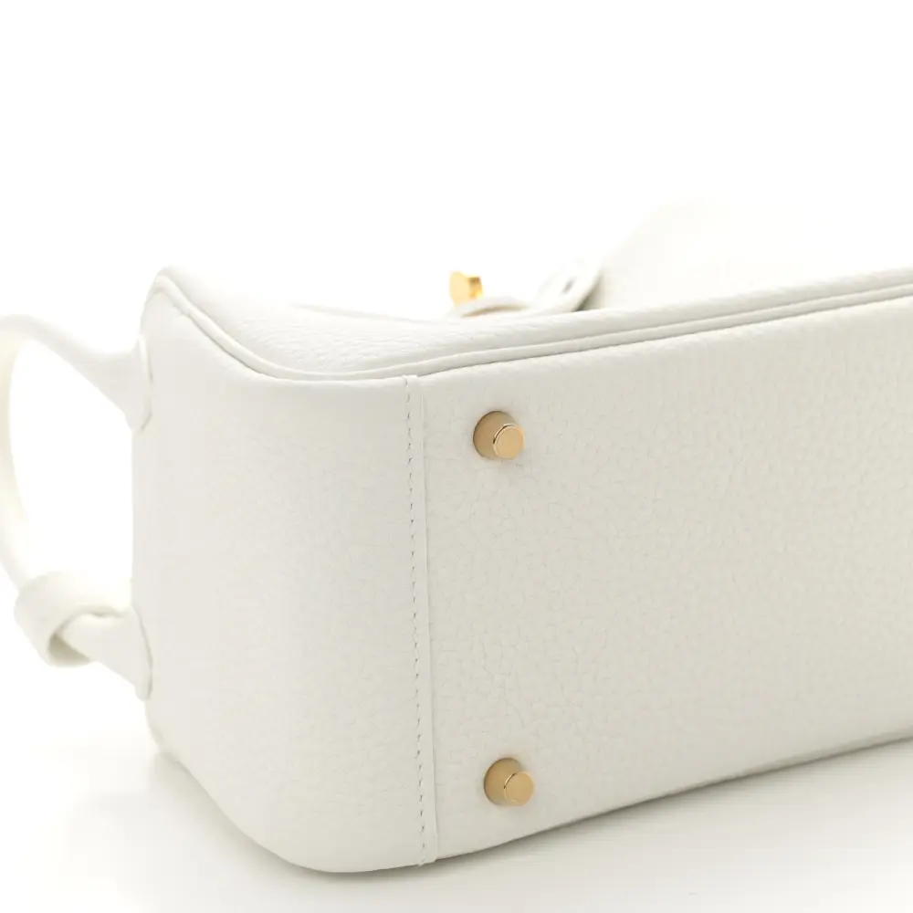 Lushentic Replicas Mini Lindy 20 – White Taurillon Clemence Leather - Image 4