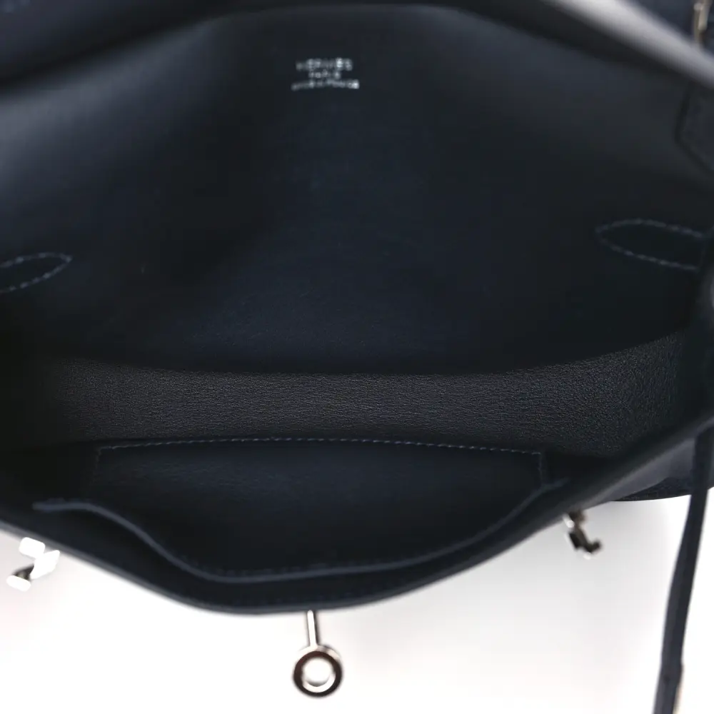 Lushentic Designer Bags Mini Zigzag Jypsiere in Dark Irish Swift Leather - Image 7