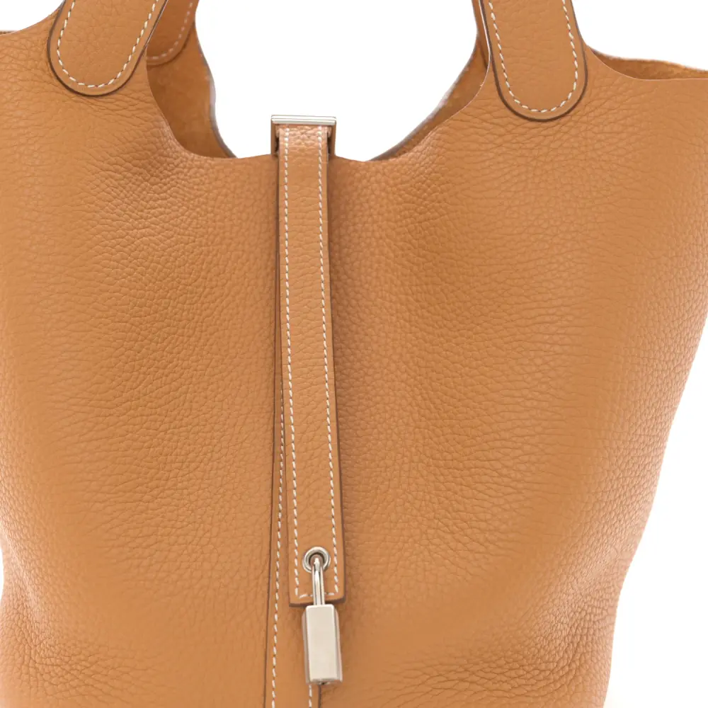 Lushentic Quality Handbags - Picotin Lock 18 PM in Natural Sable - Image 9