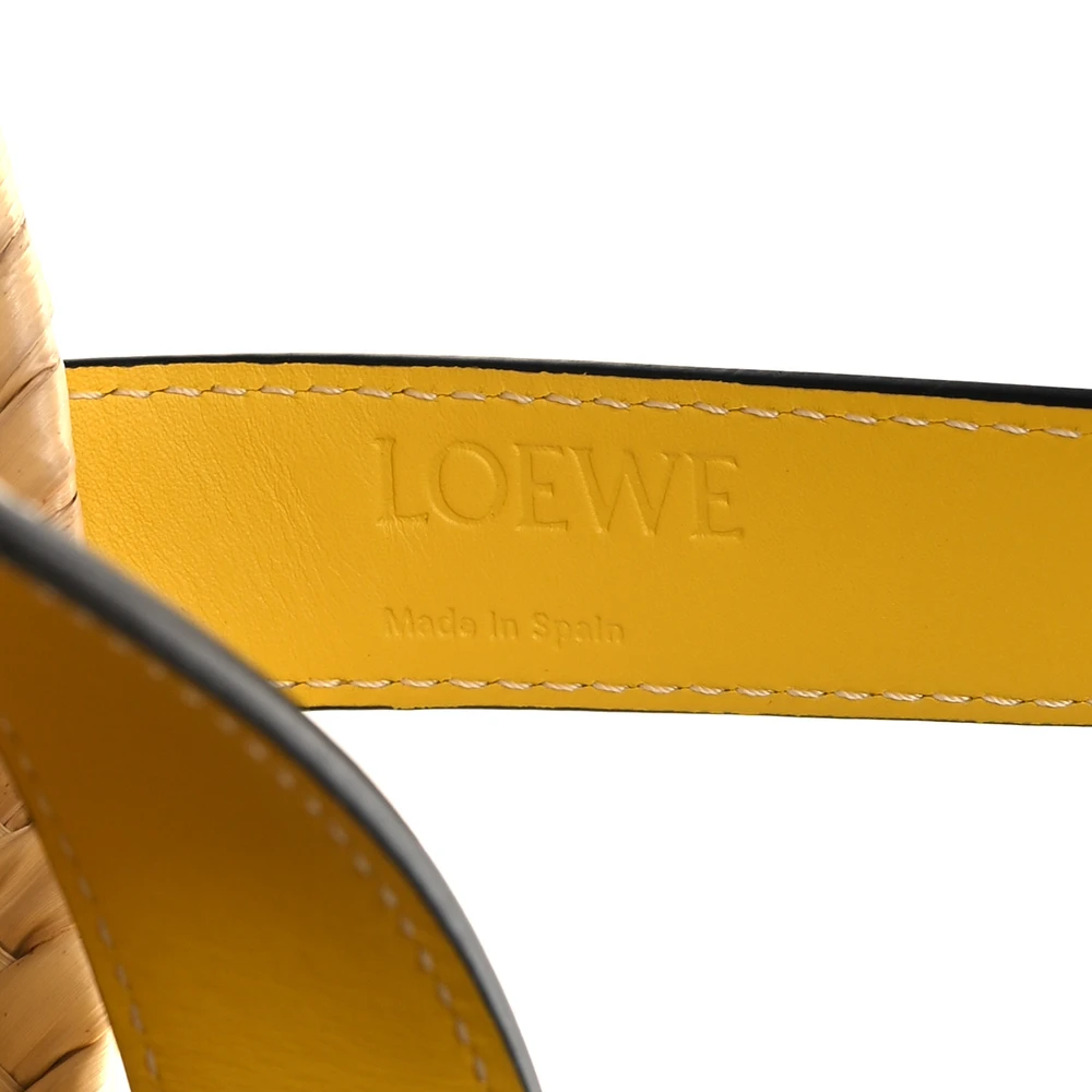 Lushentic Reviews: Basket Tote Bag Small Natural Yellow Raffia Leather - Image 2