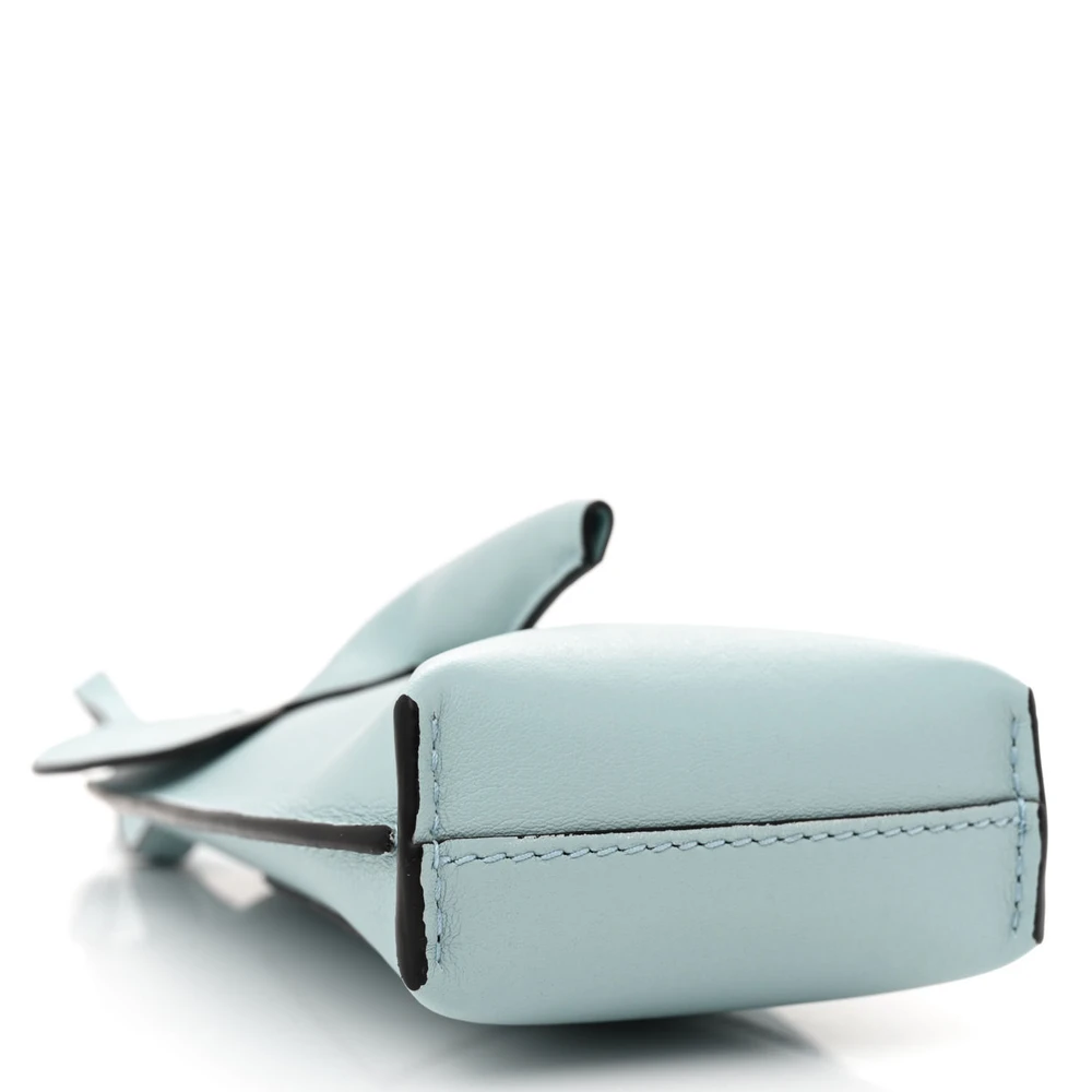 Lushentic Small Dusty Blue Elephant Pouch – Quality Calfskin Crossbody Bag - Image 6